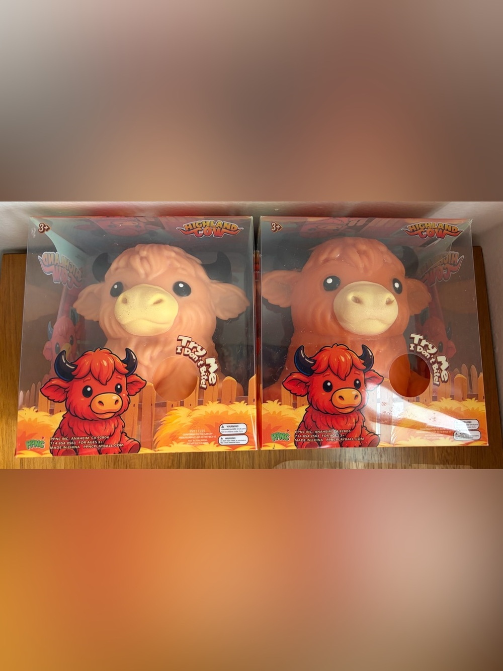 Highland Cow Squishy Set of 2